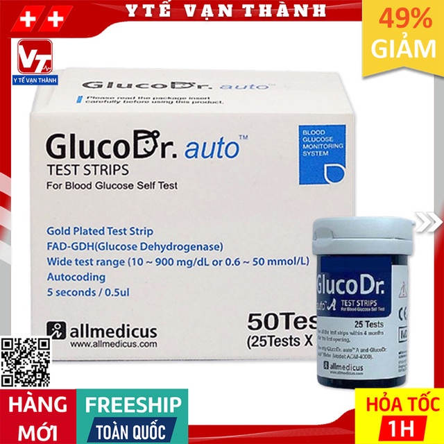 ✅ Que Thử Đường Huyết Gluco Dr Auto  | (Date Xa) -VT0053