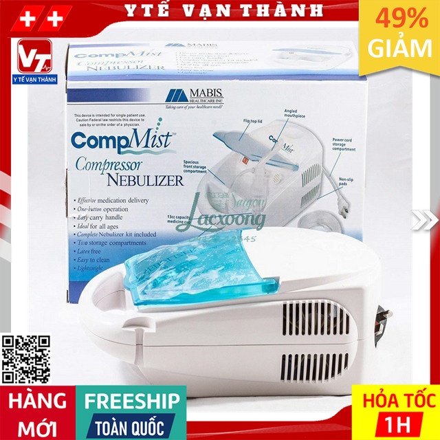 Máy Xông Khí Dung Mũi Họng COMPMIST | (Commist Comist) Bảo Hành 5 Năm Chính Hãng -VT0550