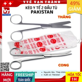 ✅ Kéo Y Tế Đầu Tù Pakistan | Dùng trong y tế, phẫu thuật, spa, thẩm mỹ -VT0248