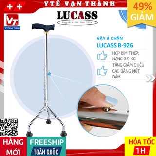 ✅ Gậy 3 Chân Lucass B-926 (B926) | Có Thể Tăng Giảm Chiều Cao -VT0539