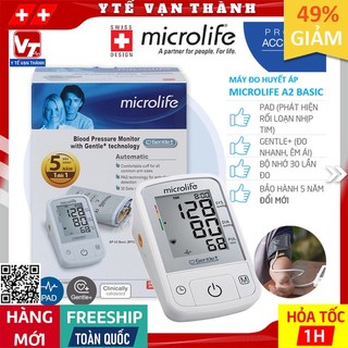✅ Máy Đo Huyết Áp Bắp Tay Microlife A2 Basic | | Thụy Sĩ | BẢO HÀNH 5 NĂM ĐỔI MỚI -VT0516