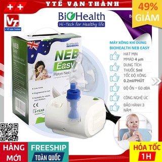 ✅ Máy Xông Khí Dung Mũi Họng Biohealth NEB EASY | (Úc), Bảo Hành 3 Năm Chính Hãng -VT0548