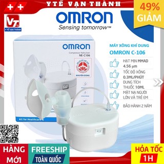 ✅ Máy Xông Khí Dung Mũi Họng Omron NE-C106 (C-106) | BẢO HÀNH 2 NĂM -VT0545