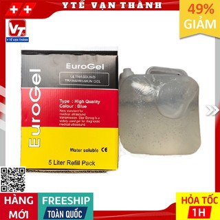 ✅ Gel Siêu Âm, Gel Lạnh Triệt Lông Euro Gel (Bình 5 Lít) -VT0489