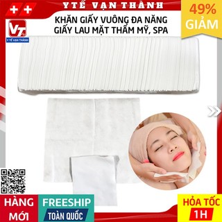 ✅ Khăn Giấy Vuông Đa Năng Việt Nam (Lốc 200 Tờ) | Giấy Lau Mặt Thẩm Mỹ | Giấy Lau Mặt Spa -VT0497