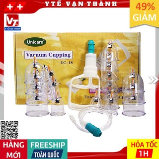 ✅ Bộ Giác Hơi Không Dùng Lửa Unicare UC-18 (18 ống) -VT0084