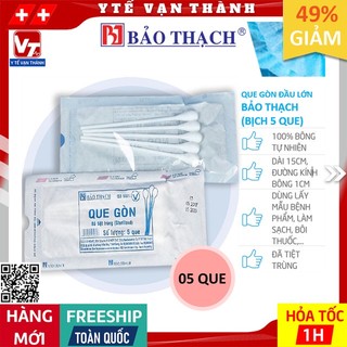 ✅ Que Gòn Đầu Lớn Bảo Thạch (Bịch 5 Que) -VT0158
