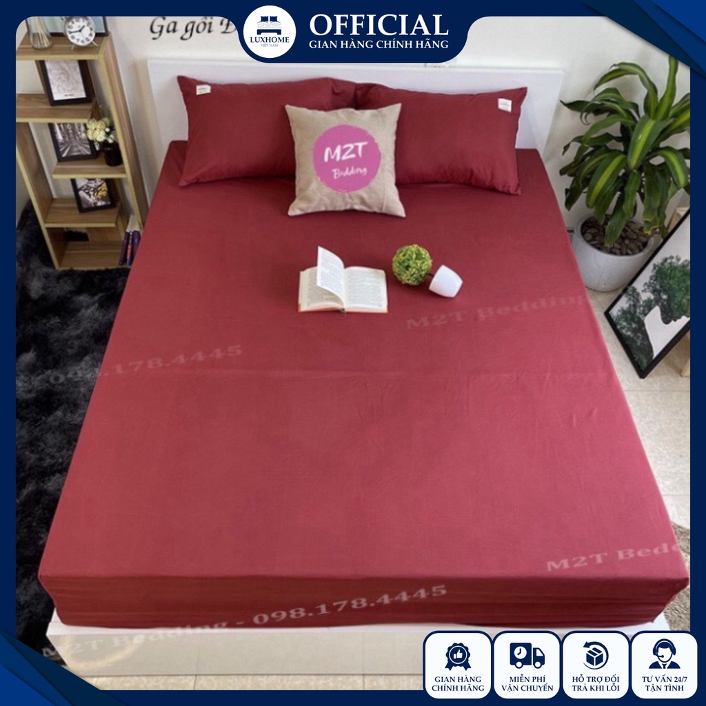 Ga giường Cotton Tici drap trải giường bo chun, chất vải thông thoáng, thấm hút mồ hôi tốt, đủ size