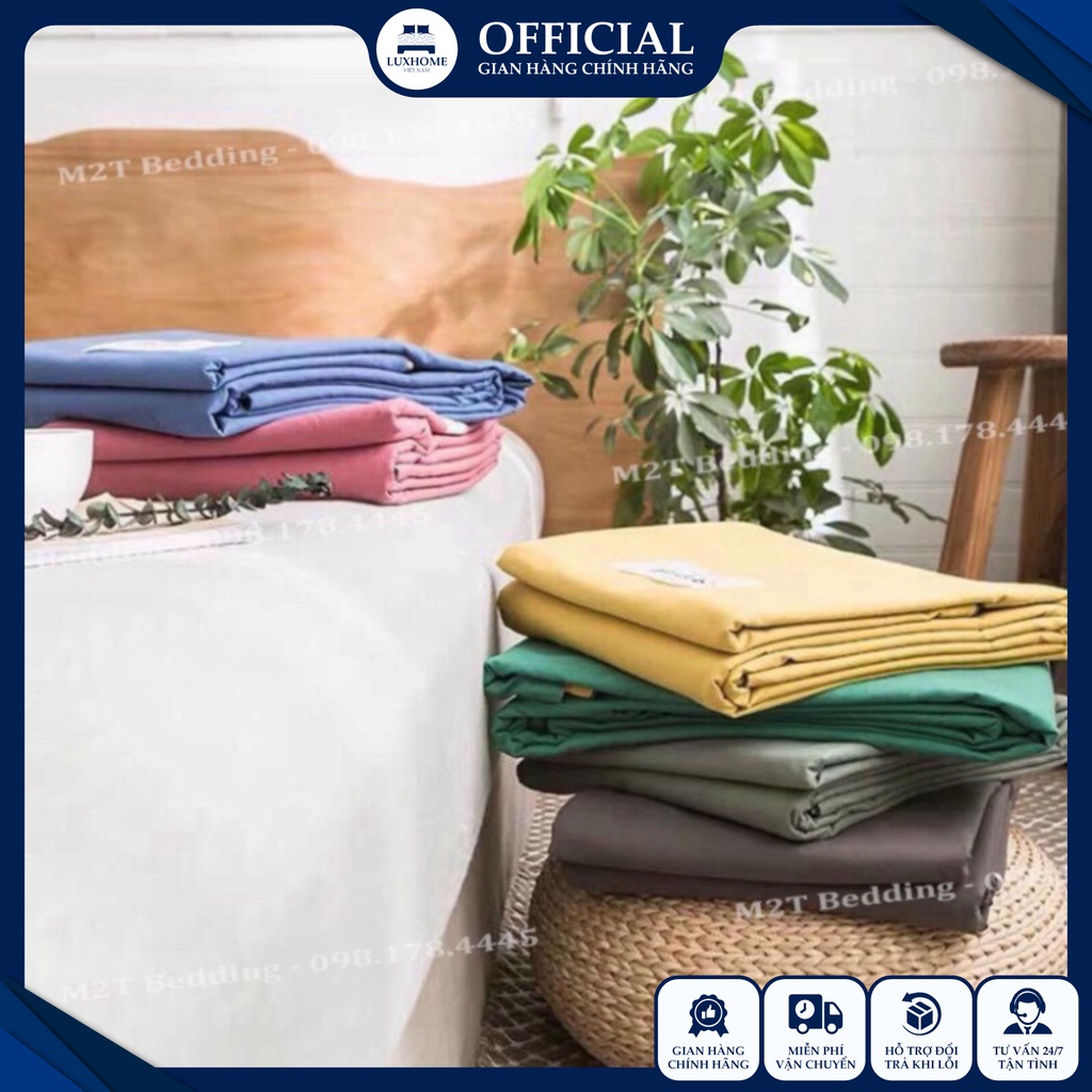 Ga giường Cotton Tici drap trải giường bo chun, chất vải thông thoáng, thấm hút mồ hôi tốt, đủ size