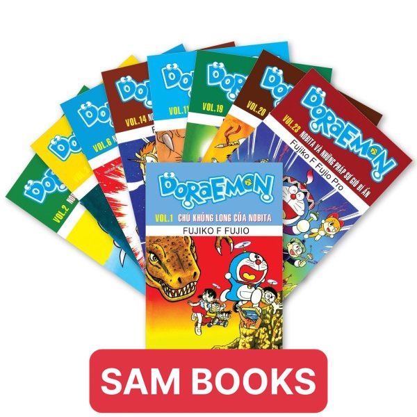 Doraemon truyện dài tập 1 đến 24 trọn bộ tặng kèm móc khóa Doraemon đáng yêu