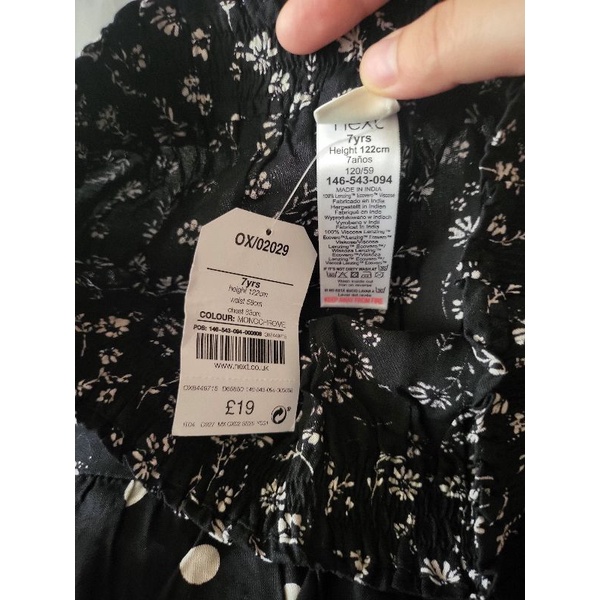Thanh lý chân váy Next New Auth cho bé gái size 7 - 8yrs