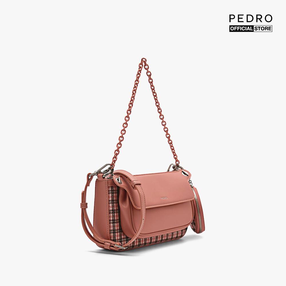 PEDRO - Túi đeo chéo nữ Dilone Houndstooth Double Flap PW2-75210093-5-50