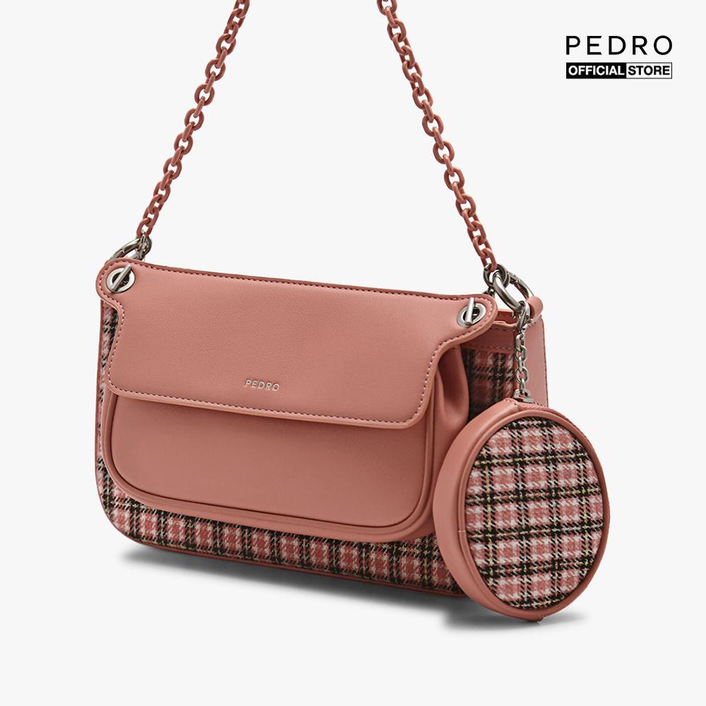 PEDRO - Túi đeo chéo nữ Dilone Houndstooth Double Flap PW2-75210093-5-50