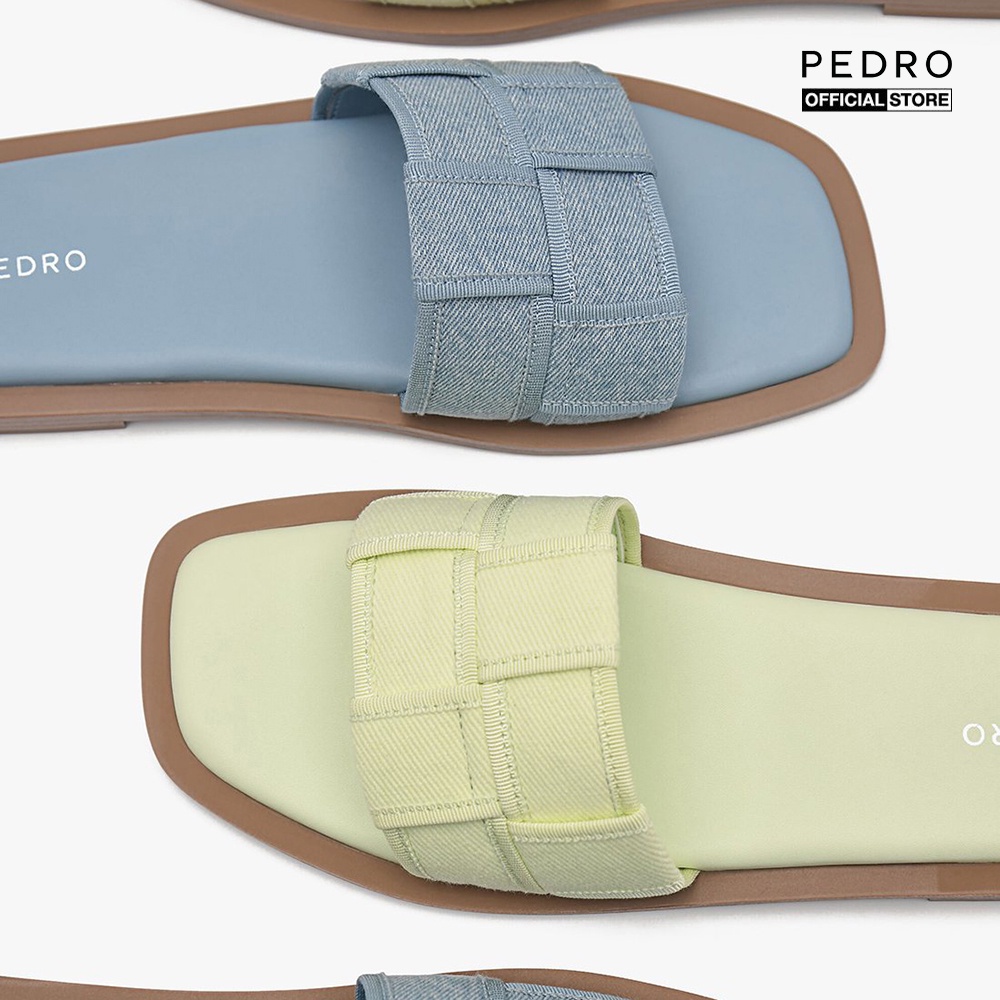 PEDRO - Dép quai ngang nữ Woven PW1-66740003-1-D3