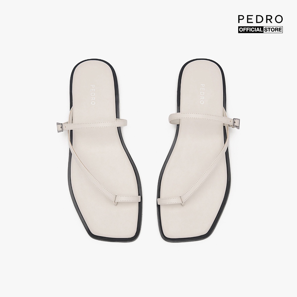 PEDRO - Dép quai chéo nữ xỏ ngón mũi vuông hiện đại PW1-66680030-41