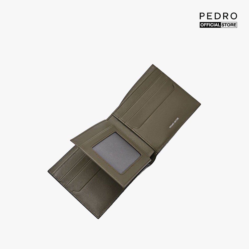 PEDRO - Ví nam dáng ngắn gập đôi Embossed Leather Bi Fold Flip PM4-15940243-01