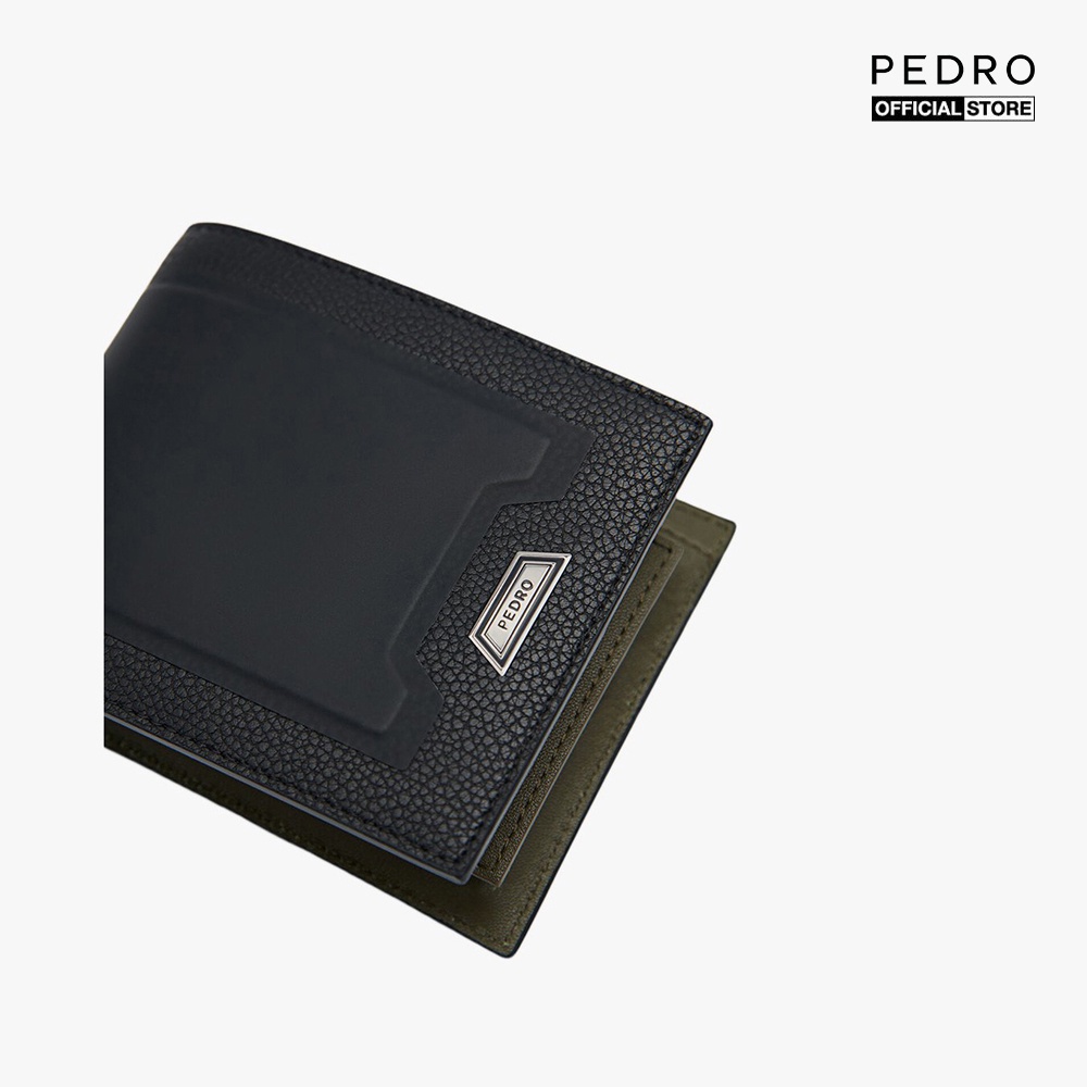 PEDRO - Ví nam dáng ngắn gập đôi Embossed Leather Bi-Fold PM4-15940242-01