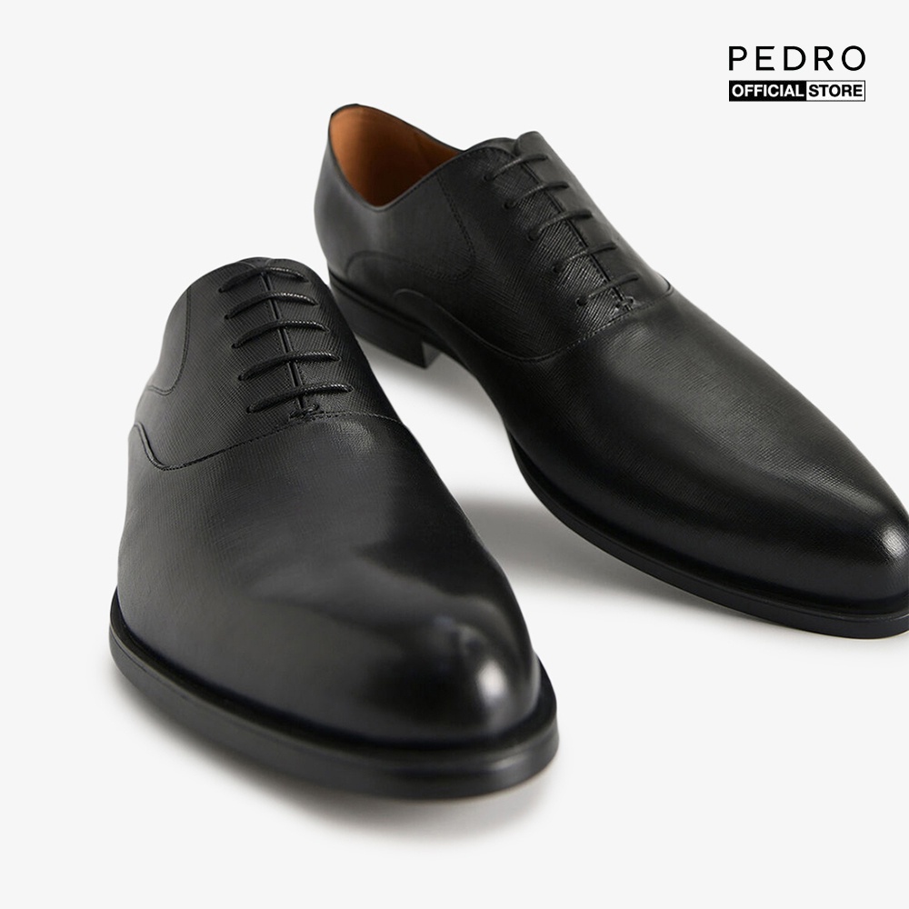 PEDRO - Giày oxford nam mũi nhọn Textured Leather PM1-46380029-01