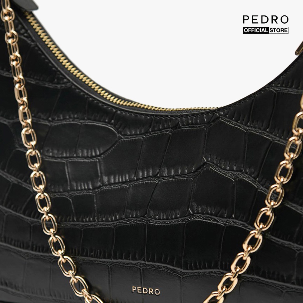 PEDRO - Túi đeo vai nữ chữ nhật phối chuỗi xích thời trang PW2-76390093-01