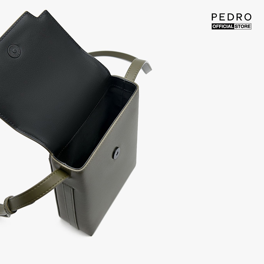 PEDRO - Túi đeo chéo nam phom chữ nhật nắp gập hiện đại PM4-95940030-64