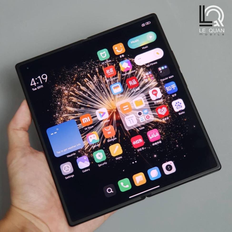 Điện thoại Xiaomi Mix Fold 3 dual 2 sim 12GB/256GB màu vân Carbon . .