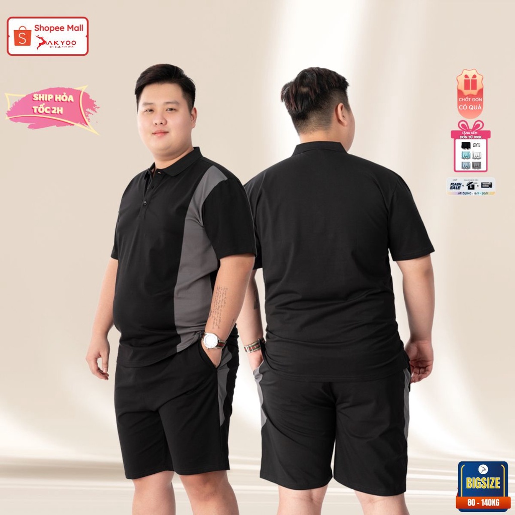 Set Đô Bộ Áo Polo Bigsize 80-140KG AKYOO Cao Cấp chuẩn form, sang trọng - thanh lịch - PL TRANG C12- PL BO