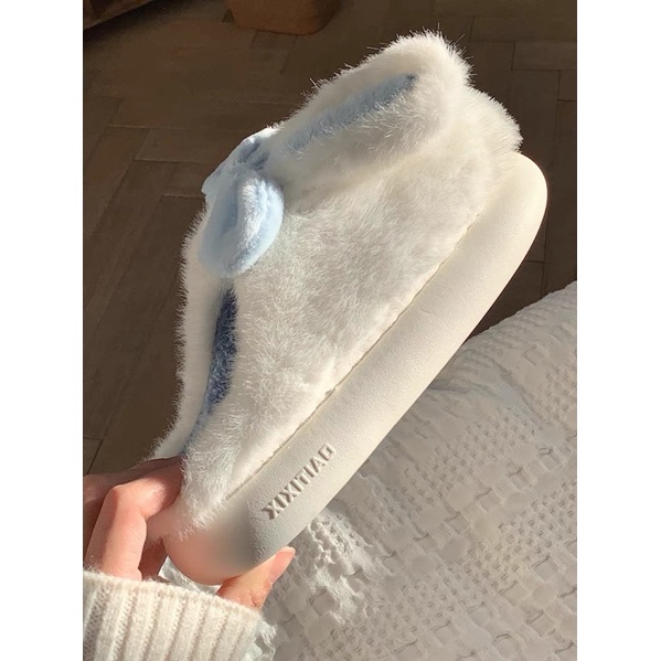 HÀNG LOẠI 1 Dép bông, dép đi trong nhà tai thỏ dễ thương