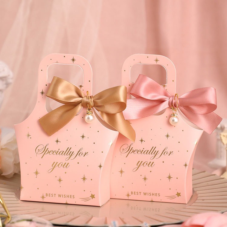 Túi đựng quà quai xách cao cấp kèm ruy băng Flora Dreams , hộp quà đựng son, trang sức,...- HeBe