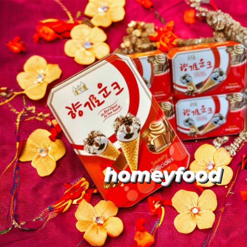 Bánh Kem Ốc Quế Hàn đủ 3 màu mẫu mới - lên set quà tết đẹp