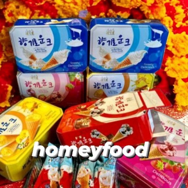 Bánh Kem Ốc Quế Hàn đủ 3 màu mẫu mới - lên set quà tết đẹp