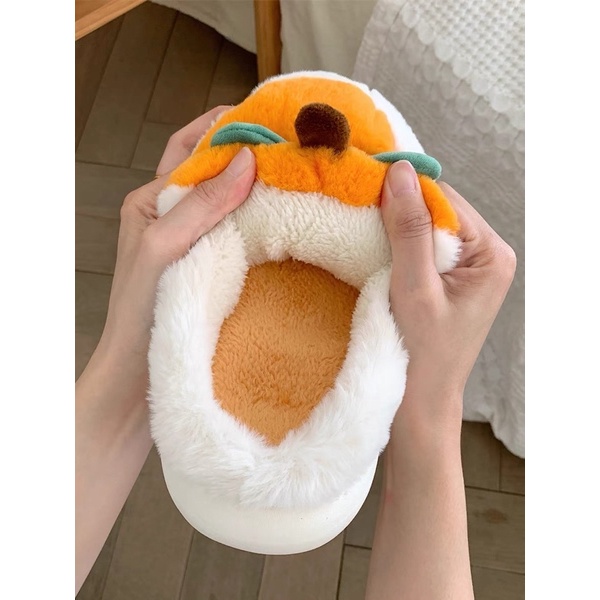 HÀNG LOẠI 1 Dép bông, dép đi trong nhà quả cam dễ thương