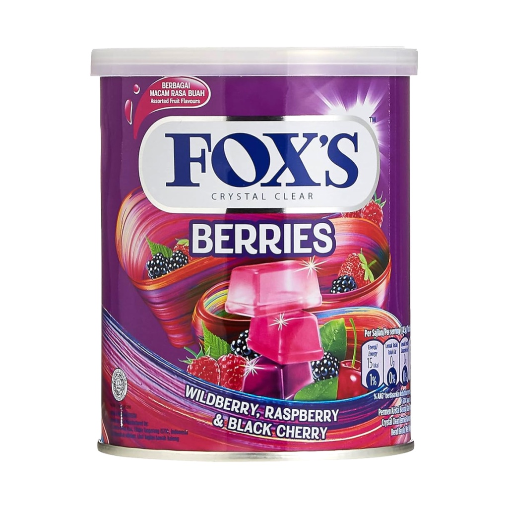 Kẹo Foxs Hương Trái Cây Nhiệt Đới, Foxs Crystal Clear Berries  - FOX'S