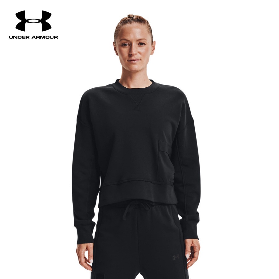 Áo thun tay dài thể thao nữ Under Armour Project Rock Fleece - 1365989-001