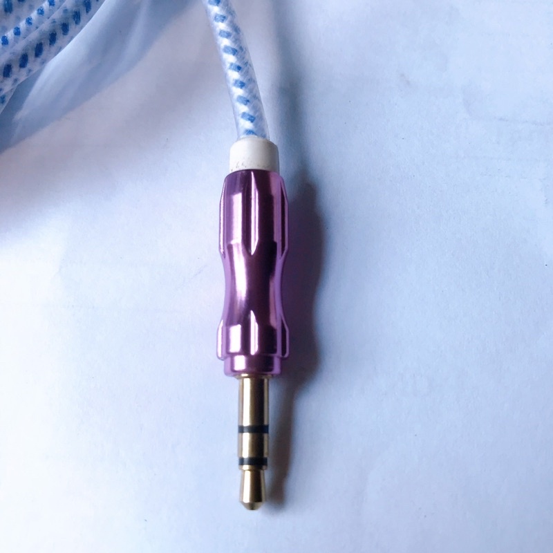 Jack Cắm 2 Đầu 3.5mm - Dây Cáp Âm Thanh AUX 2 Đầu 3.5mm - Cáp Dù Siêu Bền, Dây loa 2 đầu 3.5 bọc dù loại dài 1m8 xịn xò