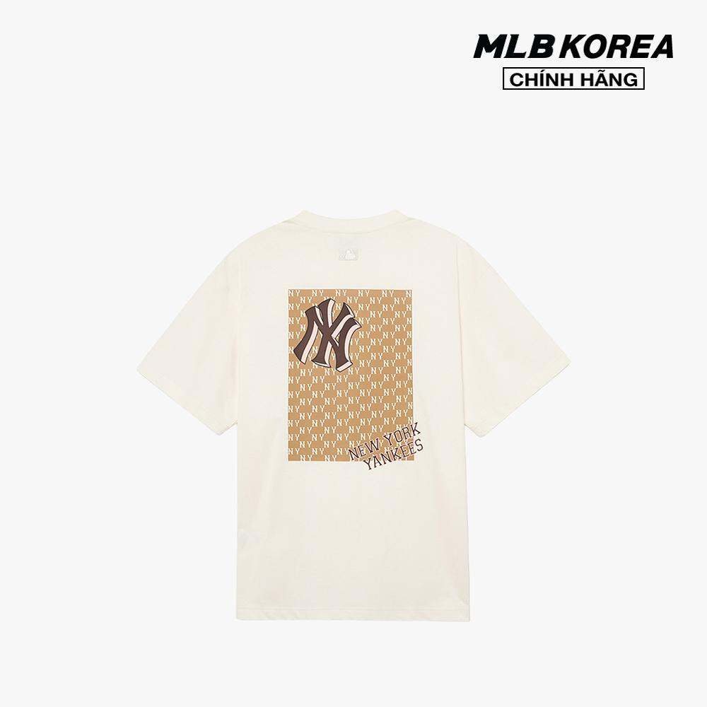 MLB - Áo thun unisex cổ tròn tay ngắn phom suông trẻ trung 3ATSM0234-50CRS