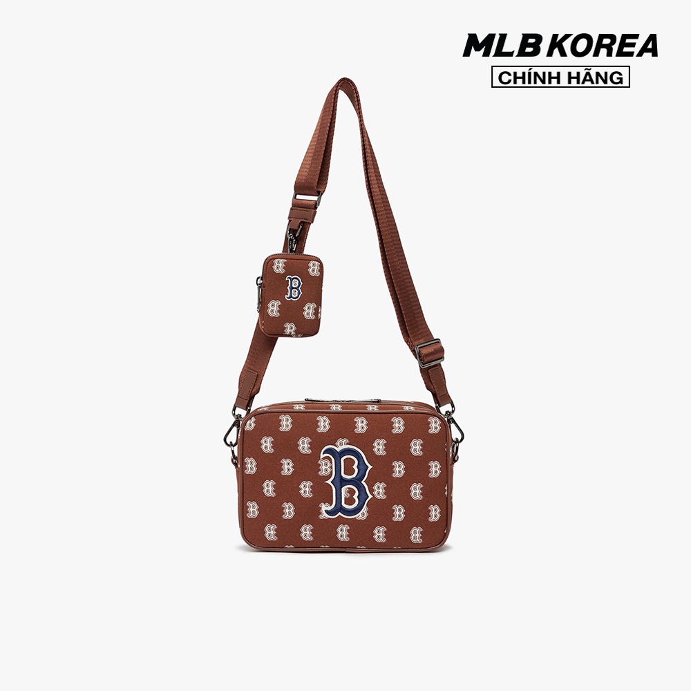 MLB - Túi đeo chéo phom chữ nhật Monogram 3ACRM012N-43BRD