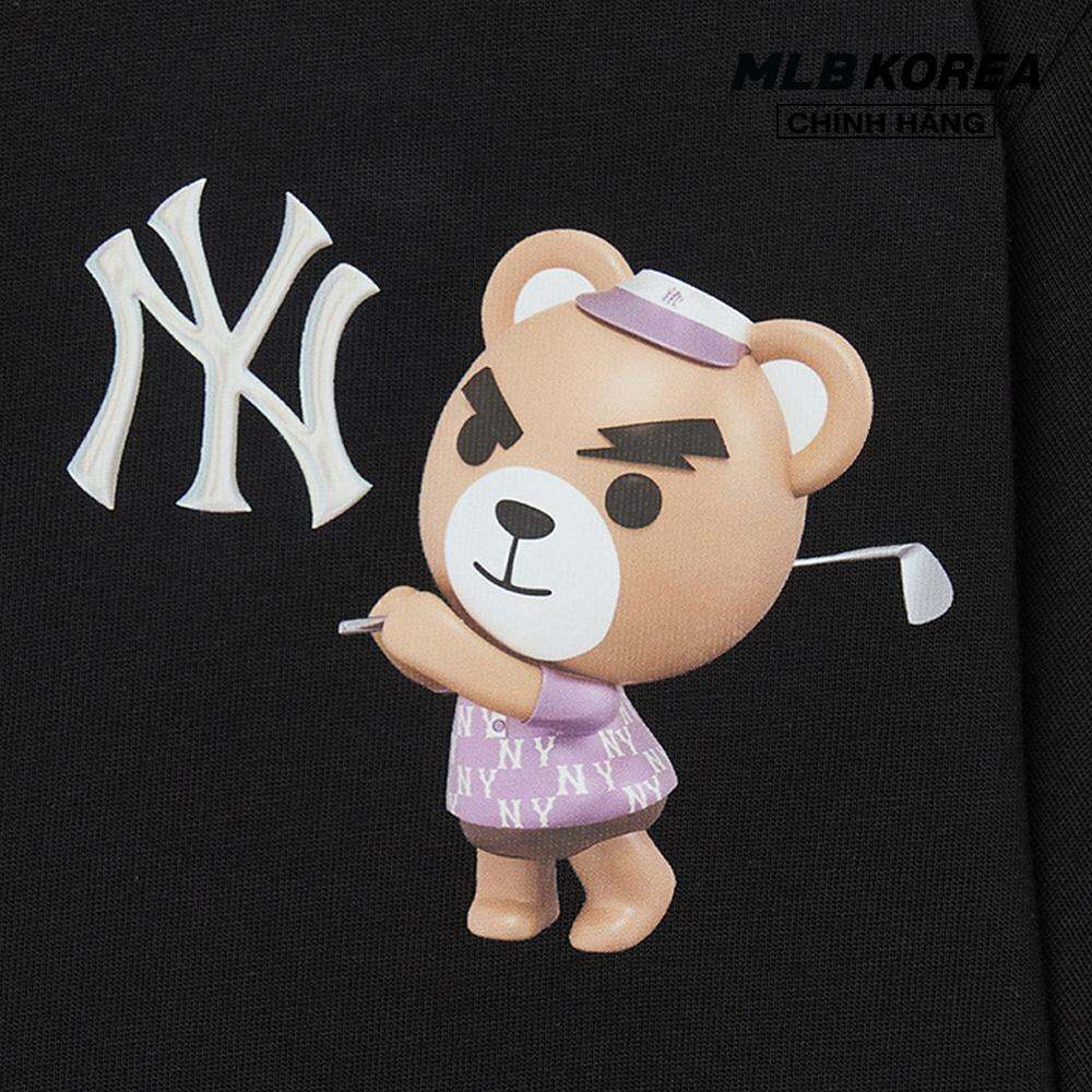 MLB - Áo thun unisex cổ tròn tay ngắn thời trang 3ATSE0134-50BKS