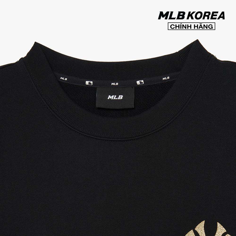 MLB - Áo sweatshirt unisex cổ tròn tay dài Basic Bling Mega Logo 3AMTB1034-50BKS