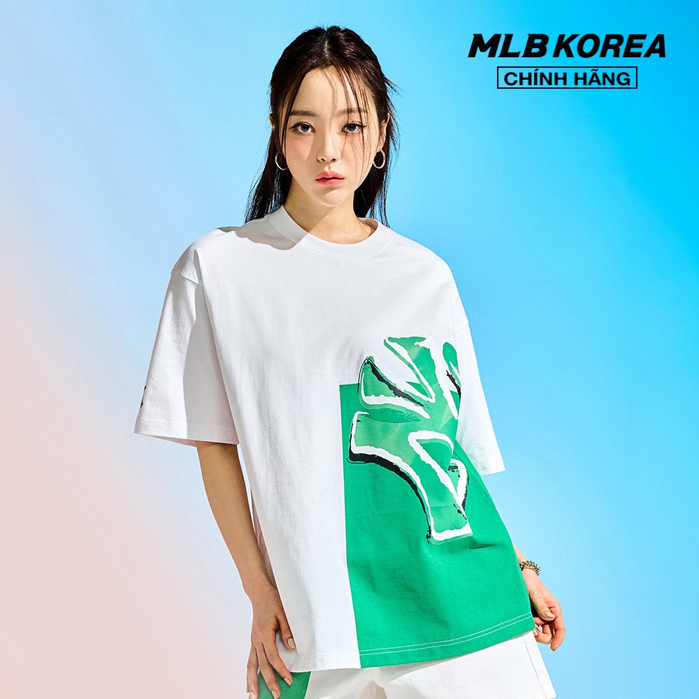 MLB - Áo thun unisex cổ tròn tay ngắn Pop Art Graphic Overfit 3ATSL0433-50WHS