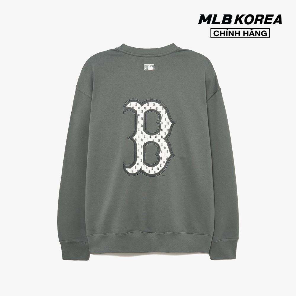 MLB - Áo sweatshirt unisex cổ tròn tay dài Monogram Big Lux 3AMTM1234-43GRD