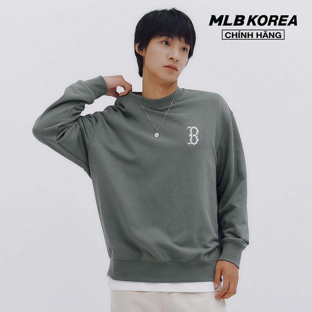 MLB - Áo sweatshirt unisex cổ tròn tay dài Monogram Big Lux 3AMTM1234-43GRD