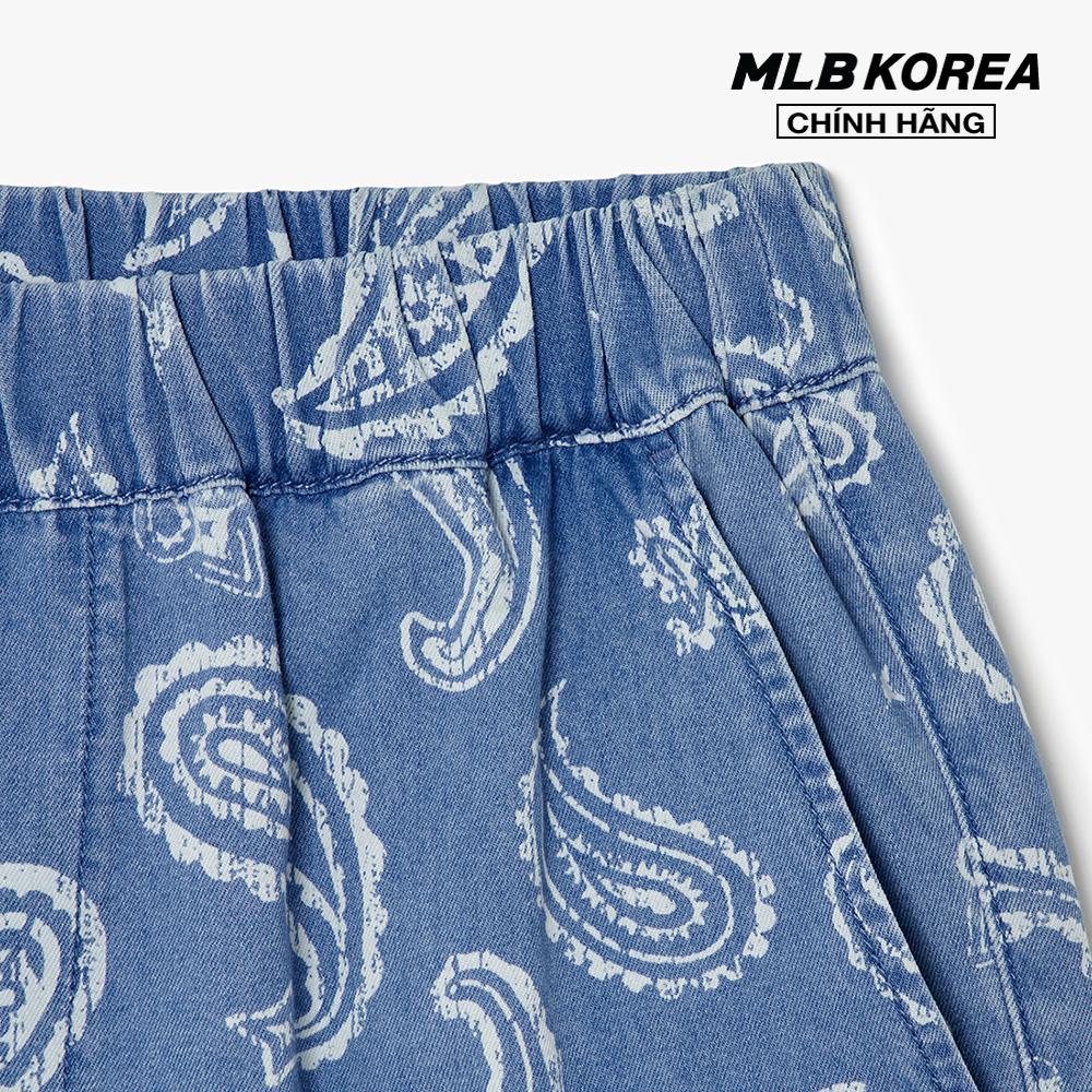 MLB - Quần shorts jeans nữ lưng thun thời trang 3FDPI0133-50SBL