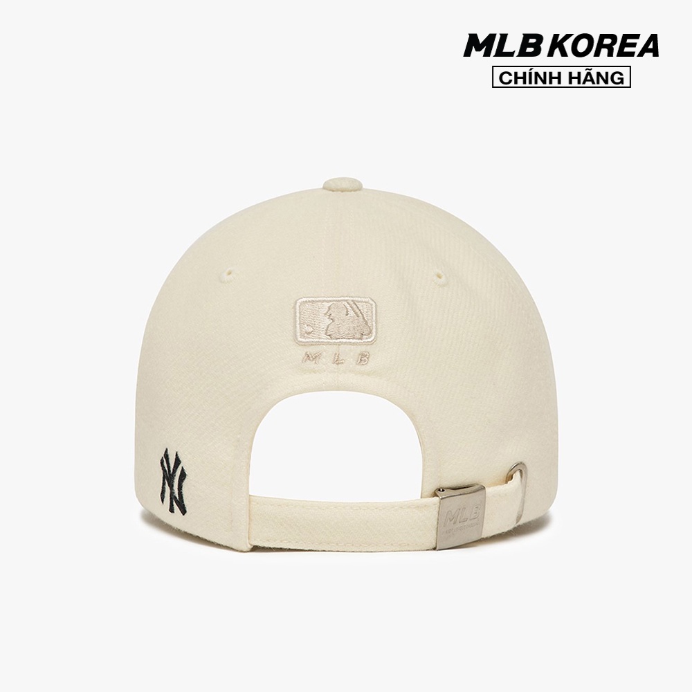 MLB - Nón bóng chày unisex Smile Wool Unstructured 3ACPSM126-50IVS