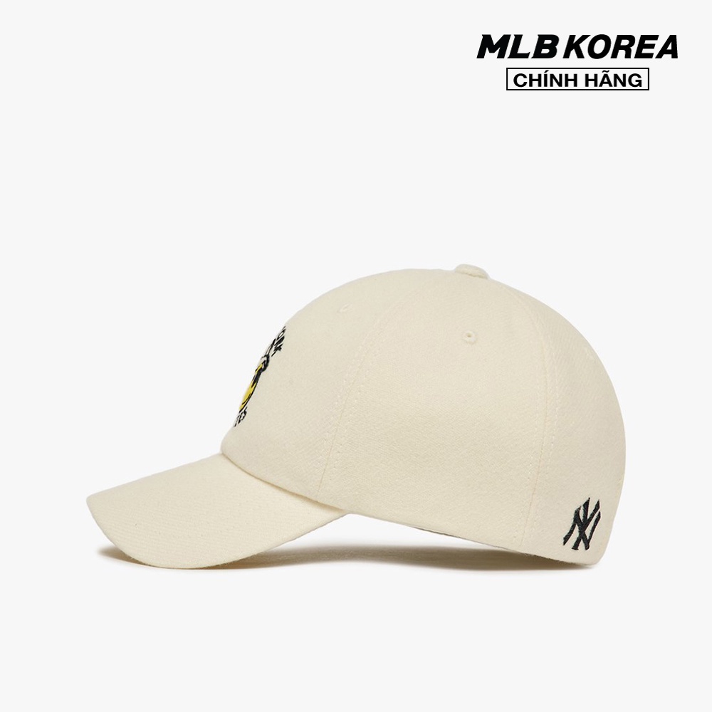 MLB - Nón bóng chày unisex Smile Wool Unstructured 3ACPSM126-50IVS