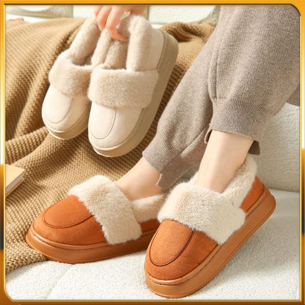 Giày cotton Lót Lông Cừu Dày Dặn Phong Cách Thời Trang Mới 2023