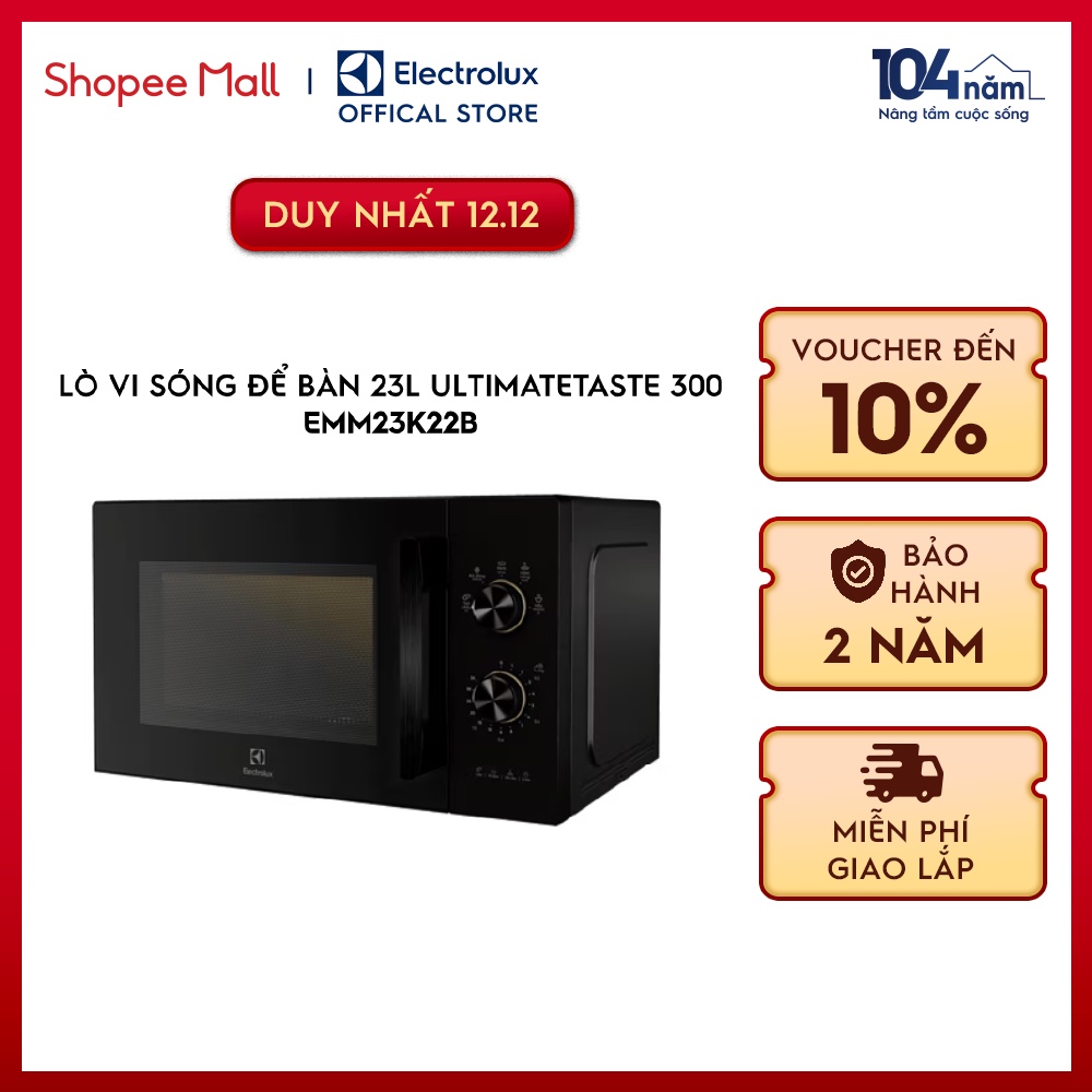 Lò vi sóng để bàn Electrolux 23L UltimateTaste 300 - EMM23K22B - chương trình cài đặt sẵn