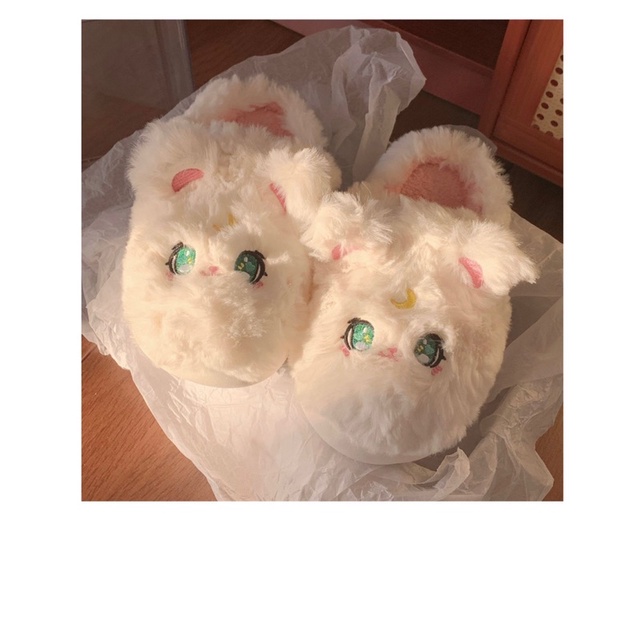 HÀNG LOẠI 1 Dép bông, dép đi trong nhà hình mèo dễ thương