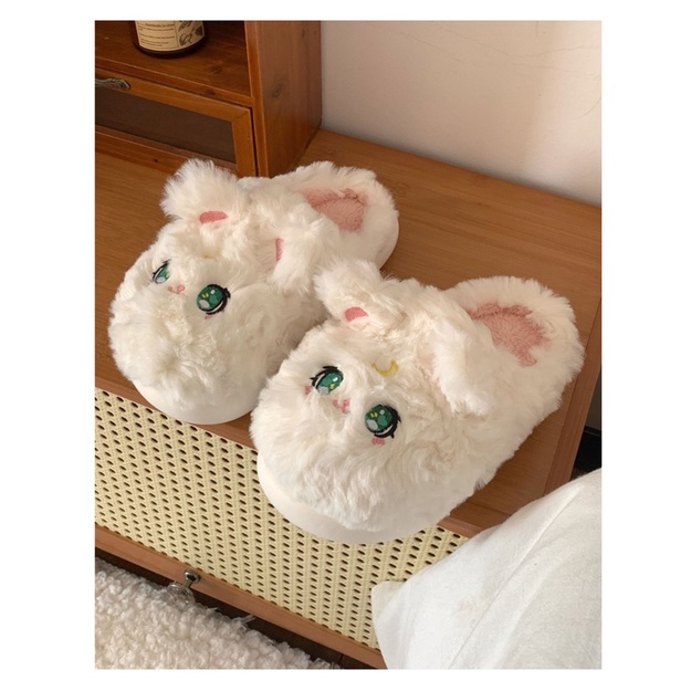 HÀNG LOẠI 1 Dép bông, dép đi trong nhà hình mèo dễ thương