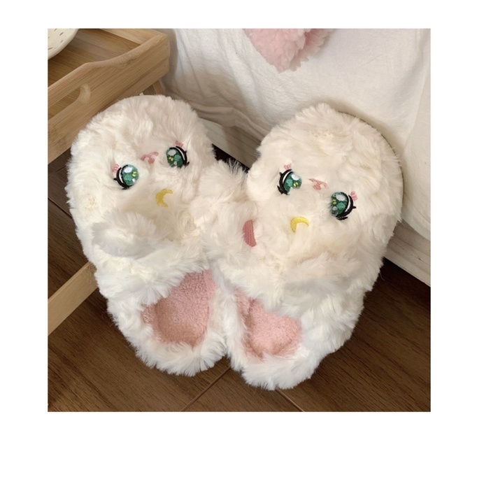 HÀNG LOẠI 1 Dép bông, dép đi trong nhà hình mèo dễ thương