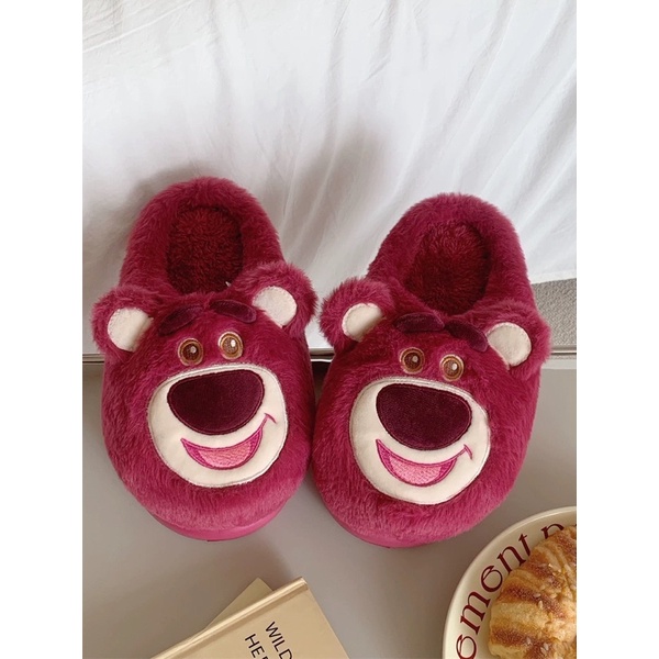 HÀNG LOẠI 1 Dép bông, dép đi trong nhà gấu Lotso dễ thương